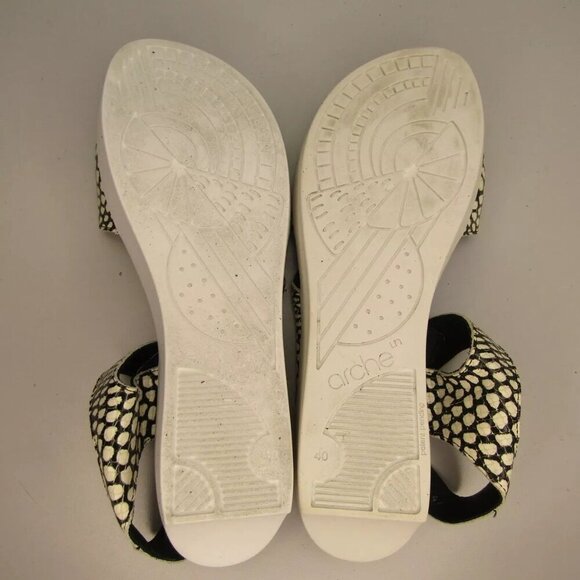 NEW ARCHE Womens Soqeto Sandals Wedge Hook & Loop Ankle Strap Cushioned Size 9 - Picture 10 of 12